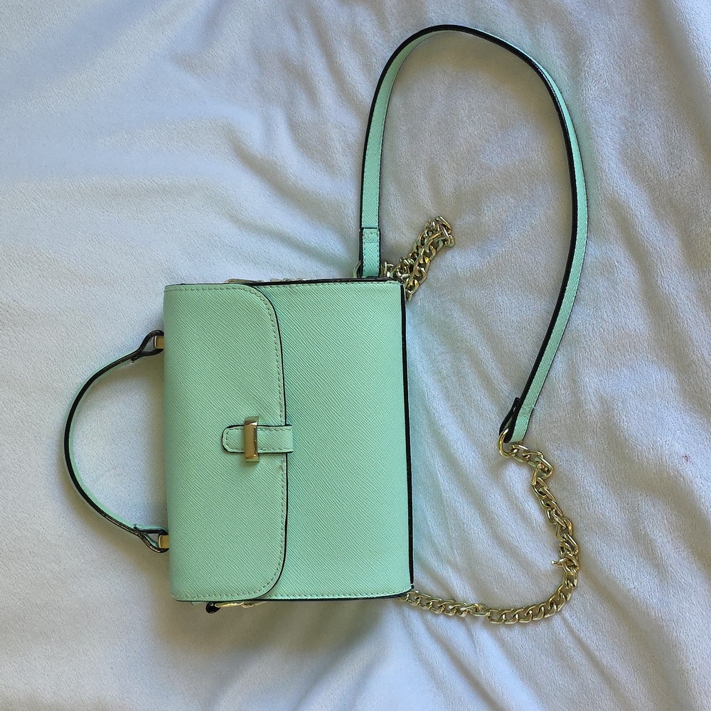 Mint Green Women's Top-Handle Crossbody Bag